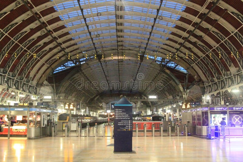 London Paddington Train Station Editorial Photography Image of