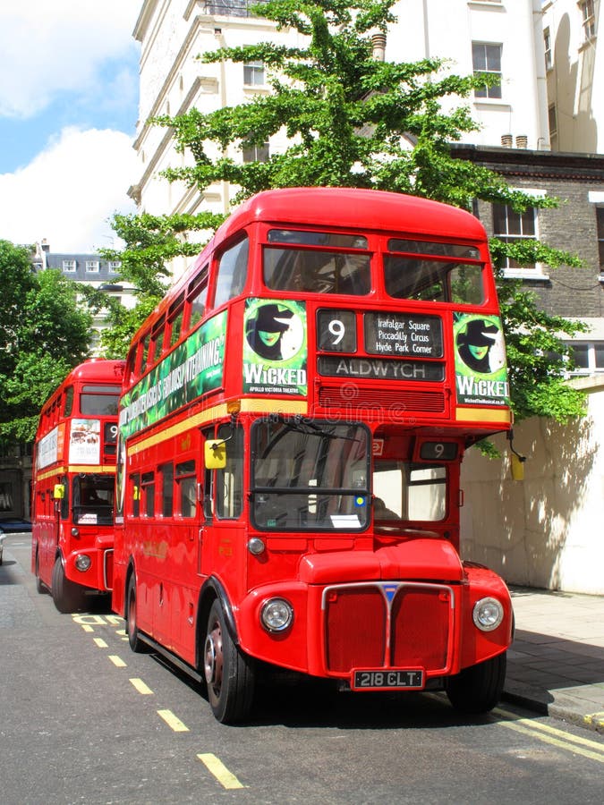 London Red Double Decker Bus royalty free stock photos