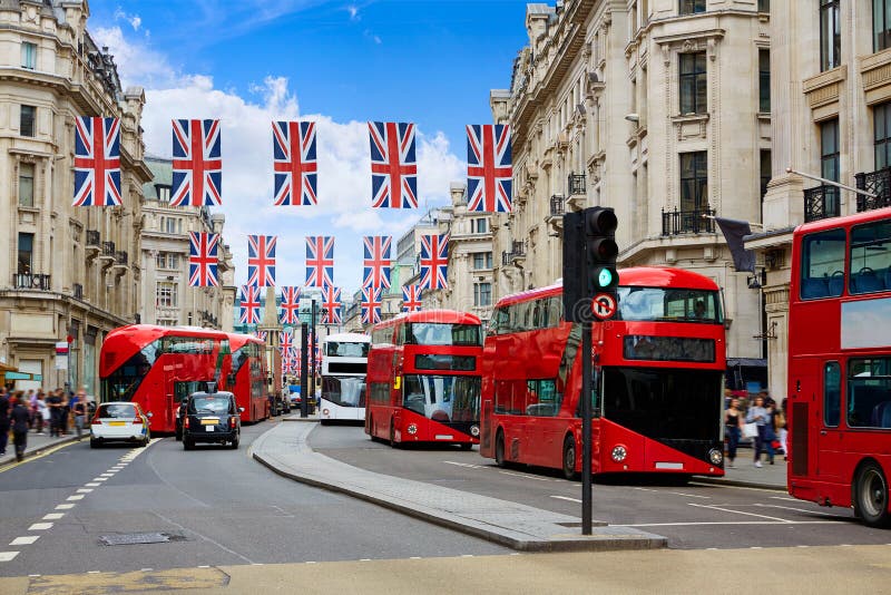 London bus Regent Street W1 Westminster in UK England. London bus Regent Street W1 Westminster in UK England