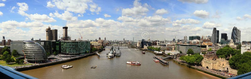 London River Thames stock image