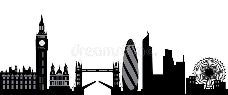 London skyline royalty free illustration