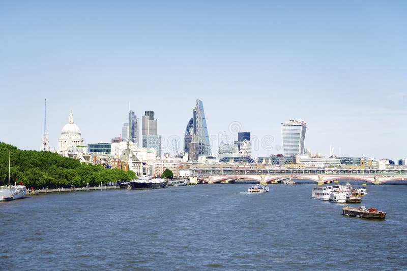 London Skyline stock photo. Image of paul, river, city - 49366902