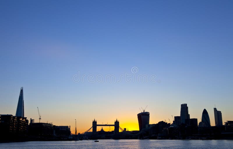 London Skyline Silhouette