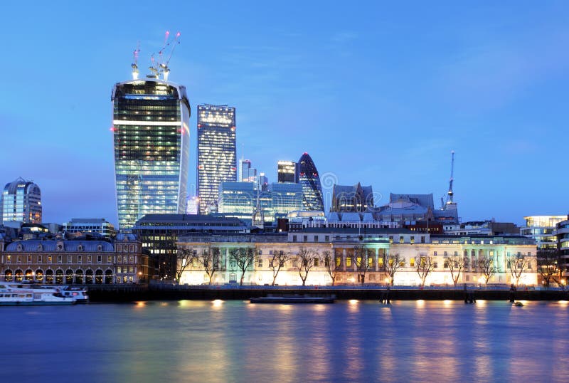 London Skyline, UK, England Stock Image - Image of international ...
