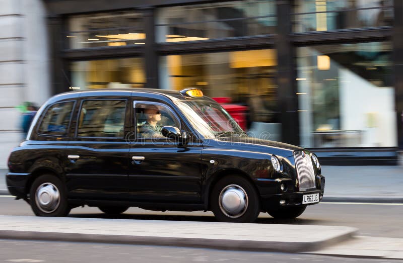 London Taxi at Speed