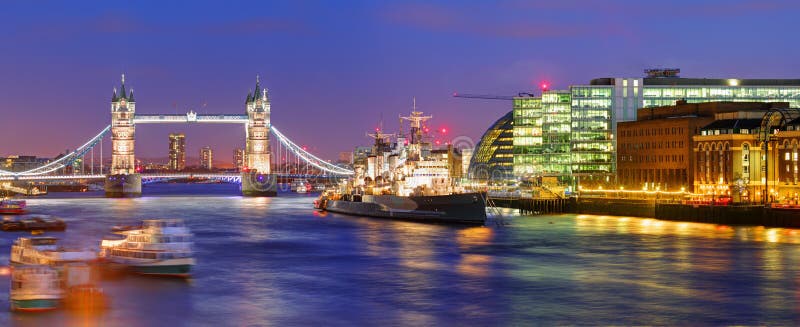 London Tower bridge - panorama royalty free stock photos London Tower bridge - panorama royalty free stock photos