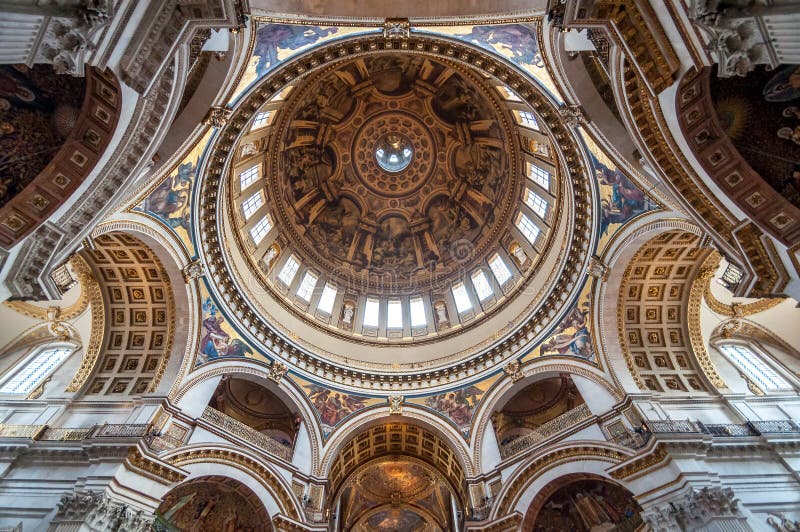 Interior Architecture Of St Paul Cathedral In London