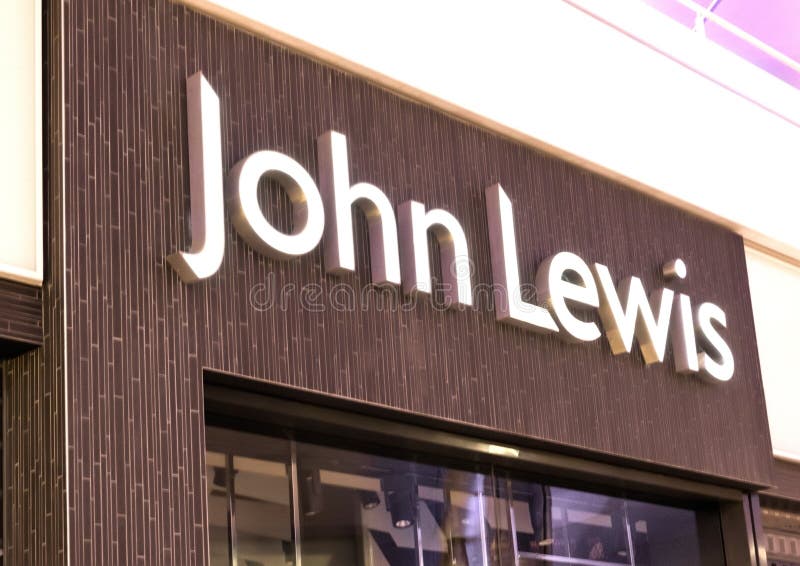 LONDON, UK - AUGUST 31, 2018: John Lewis Logo on Display in Luxury ...