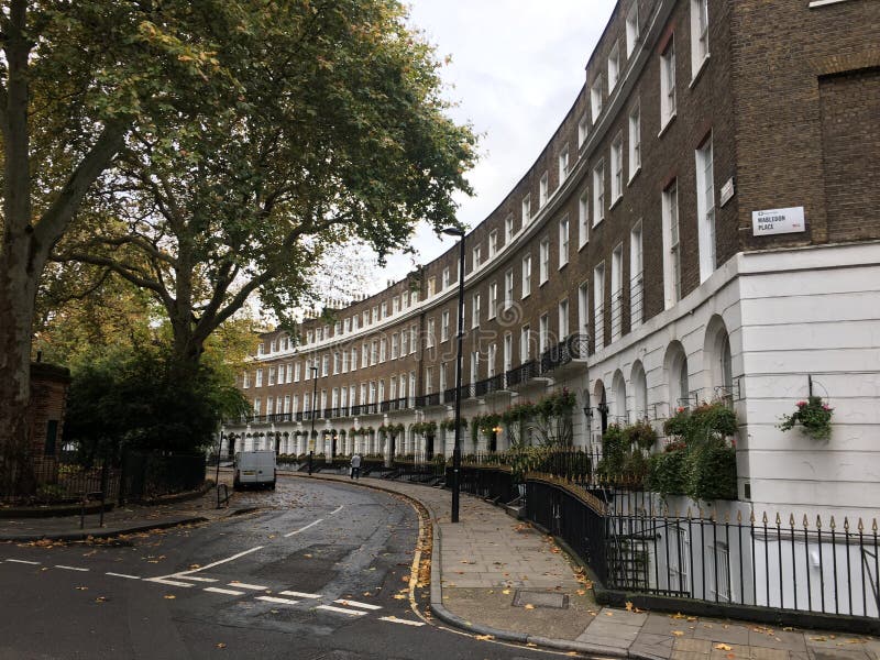 LONDON, UK: En typisk vy i London arkivbilder