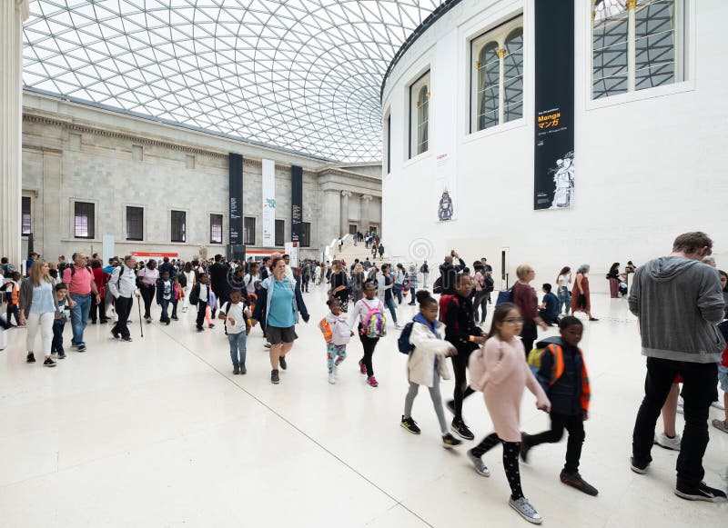 The Great Court at the British Museum in London royalty free stock photos The Great Court at the British Museum in London royalty free stock photos