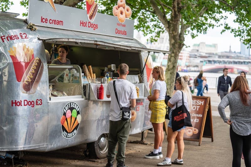 London,UK, July, 2019. Street Food in London.Southbank Centre Food