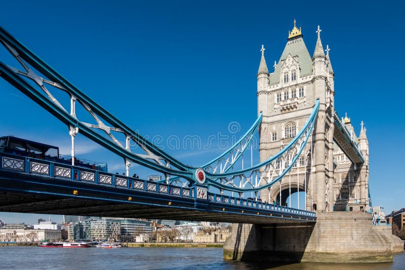 LONDON/UK - MARCH 7 : Tower Bridge in London on March 7, 2015. U