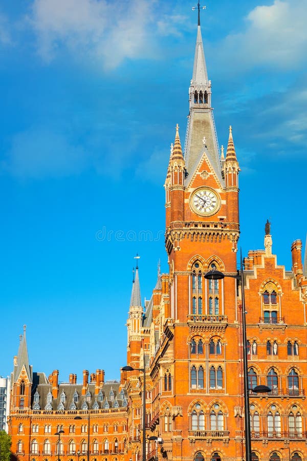 St Pancras station in London, UK. St Pancras station is a central London railway terminus. It is the terminal station for Eurostar continental services from stock photos St Pancras station in London, UK. St Pancras station is a central London railway terminus. It is the terminal station for Eurostar continental services from stock photos