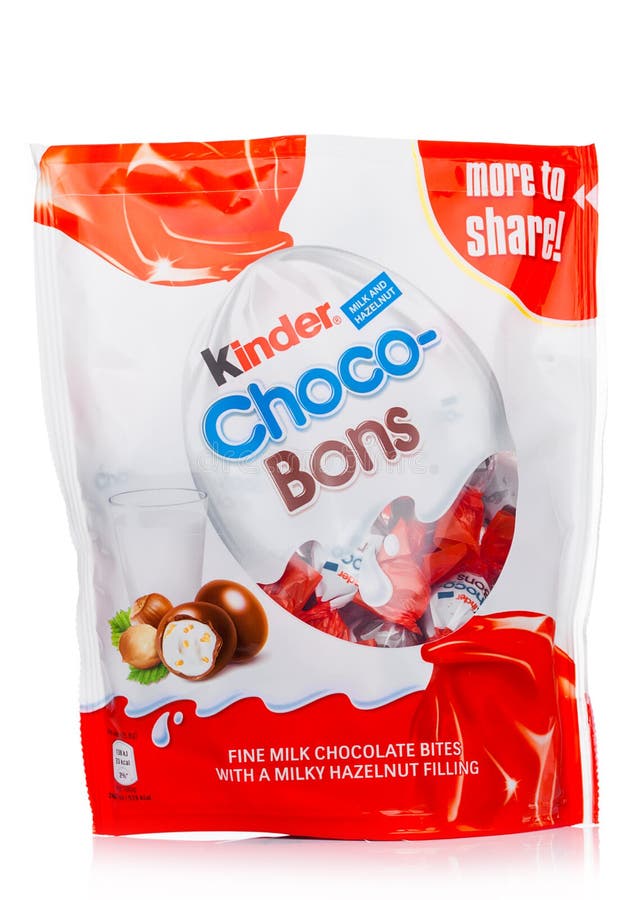 Schoko-bons Chocolate Package Made by Kinder Editorial Photography - Image  of package, white: 181485932