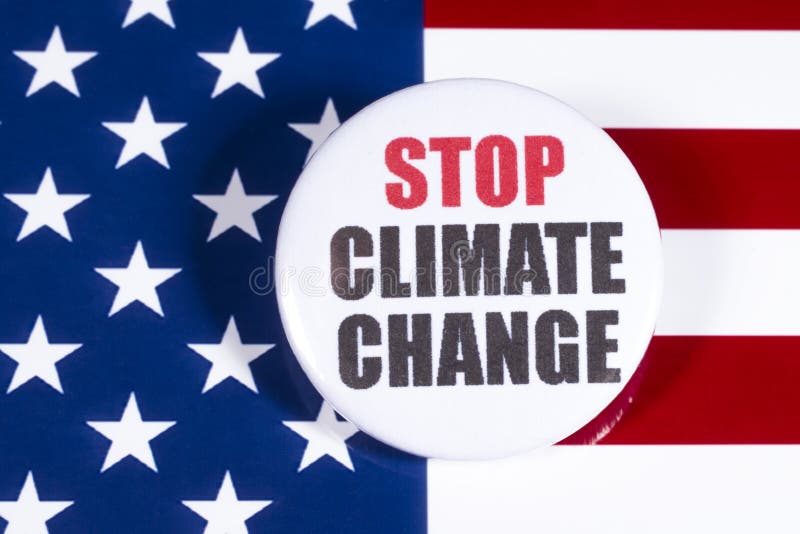 Stop Climate Change In The USA Stock Photo - Image of countries, logo: 165059490