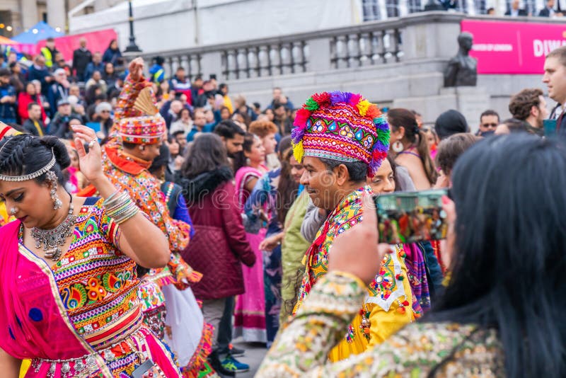 Diwali Celebrations in London, UK Editorial Stock Photo Image of