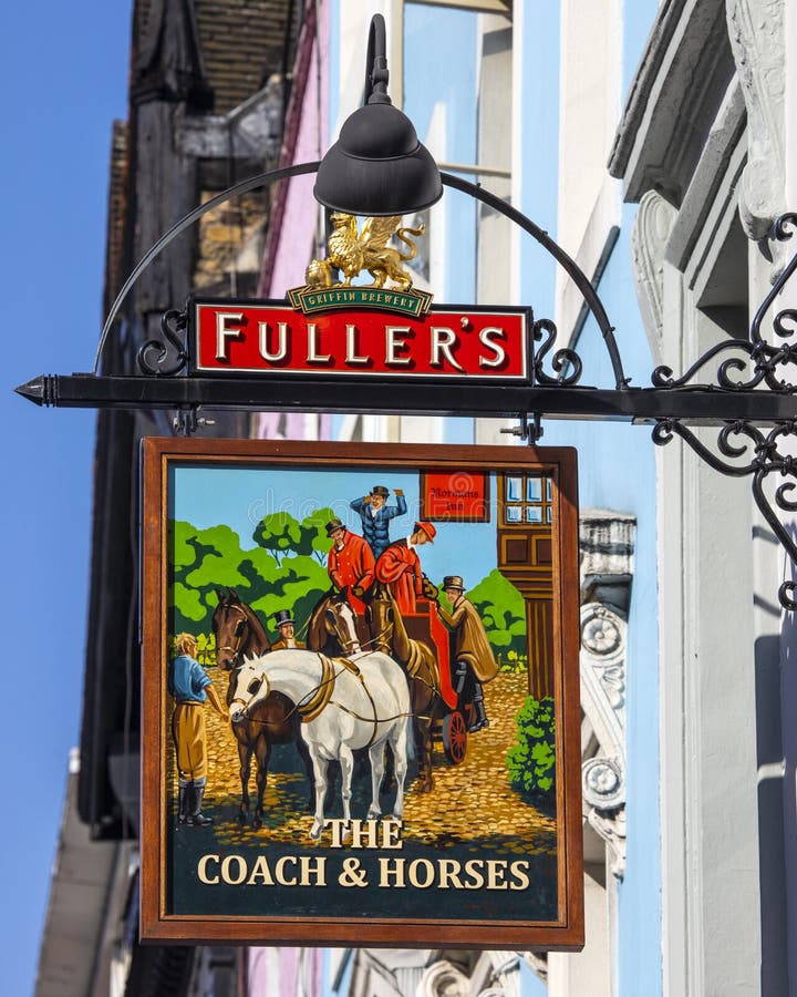 The Coach and Horses Public House in Soho, London