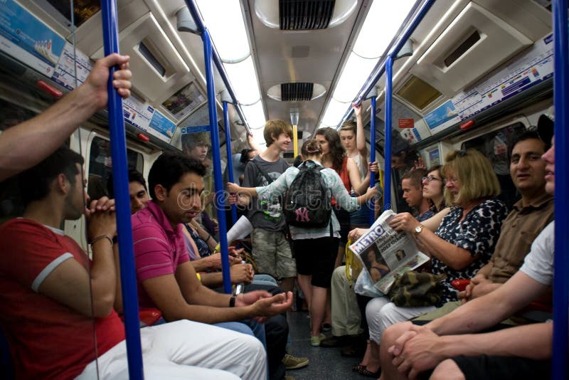 The London underground on a hot summer day