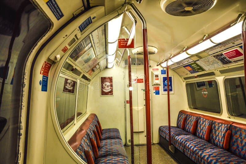 London Underground Train Inside Editorial Stock Photo Image 46963458