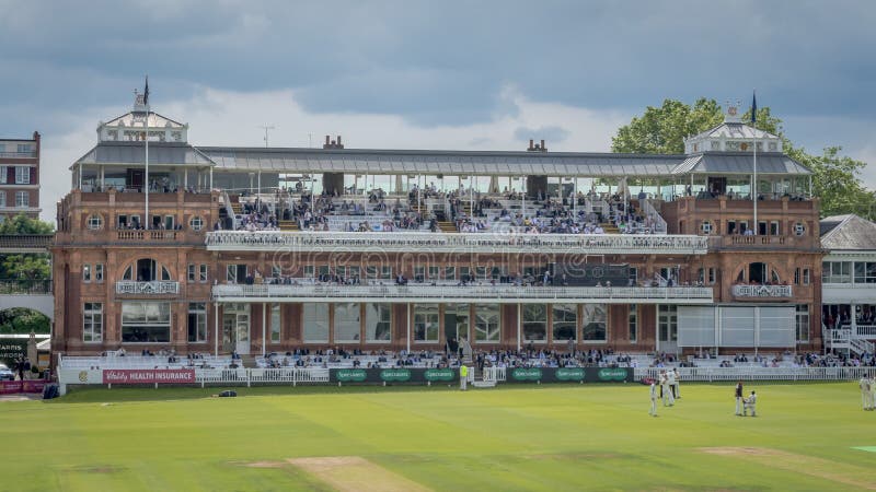 Victorian-era Pavilion at Lords Cricket Ground royalty free stock photo Victorian-era Pavilion at Lords Cricket Ground royalty free stock photo