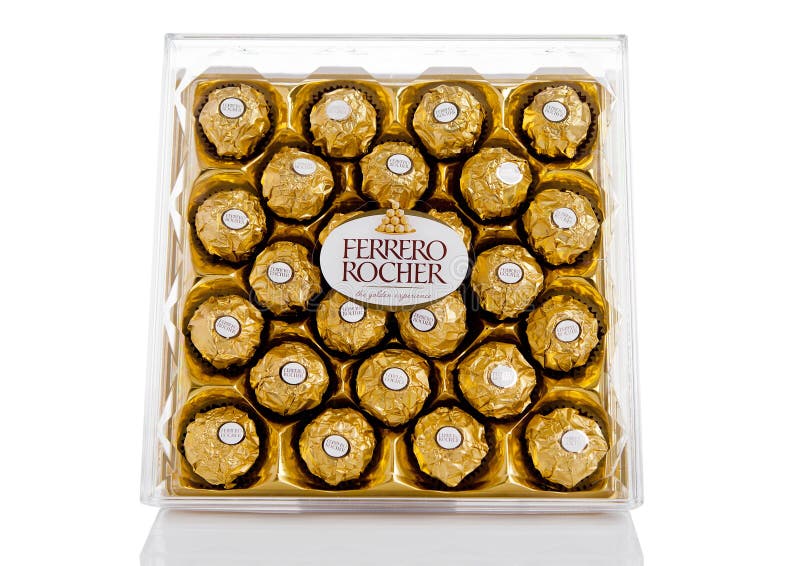 Délicieux ferrero rocher boîte en plastique aux multiples saveurs