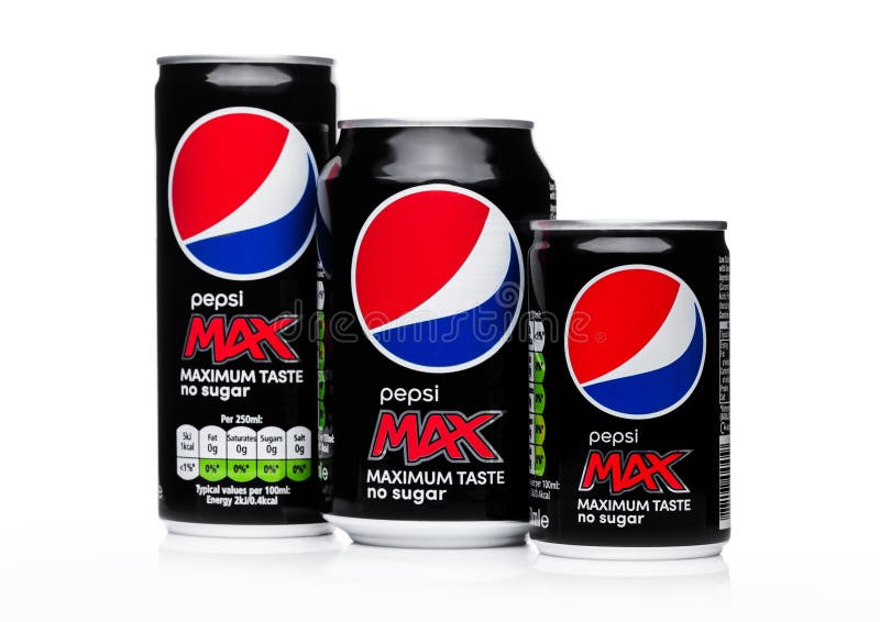 LONDRES, R-U - 2 JUIN 2018 : Boîtes en aluminium de la boisson non alcoolisée de pepsi-cola max sur le blanc Société multinationa. LONDRES, R-U - 2 JUIN 2018 : Boîtes en aluminium de la boisson non alcoolisée de pepsi-cola max sur le blanc Nourriture et boisson multinationales américaines