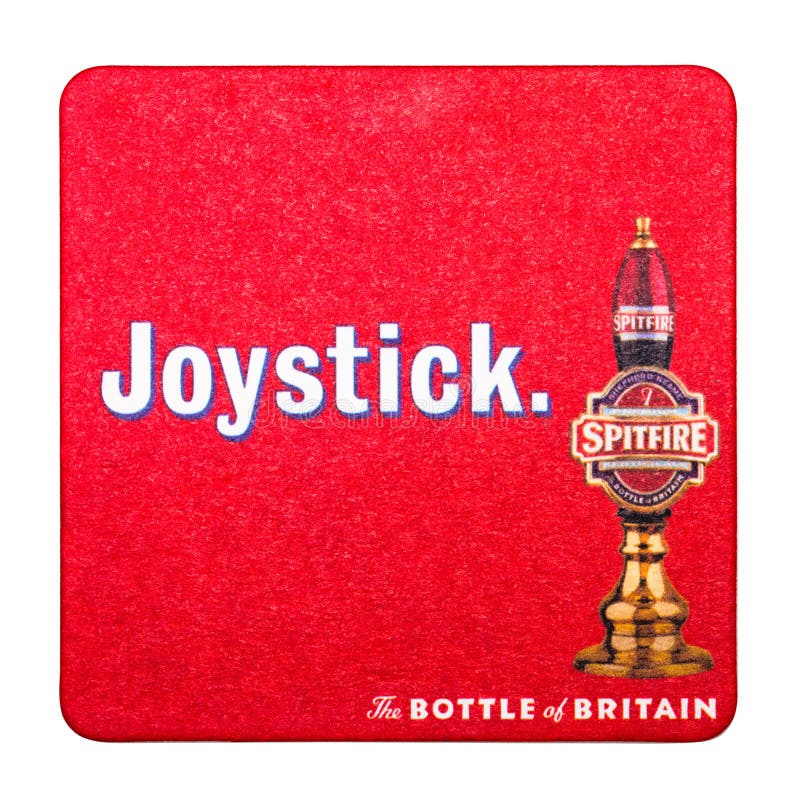 LONDRES, REINO UNIDO - 4 DE FEVEREIRO DE 2018: Pousa-copos original do beermat da cerveja inglesa kenitish da cabeça-quente isola fotografia de stock royalty free LONDRES, REINO UNIDO - 4 DE FEVEREIRO DE 2018: Pousa-copos original do beermat da cerveja inglesa kenitish da cabeça-quente isola fotografia de stock royalty free