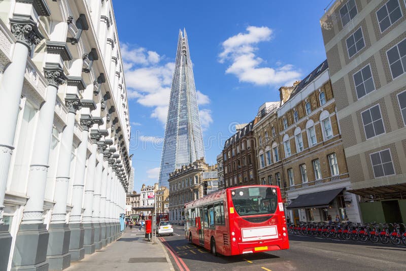 Londres, Trânsito em Londres com sombreado fotos de stock royalty free