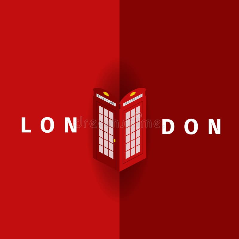 Londyński Wektorowy plakat z tradycyjny telefoniczny budka ilustracja wektor Londyński Wektorowy plakat z tradycyjny telefoniczny budka ilustracja wektor