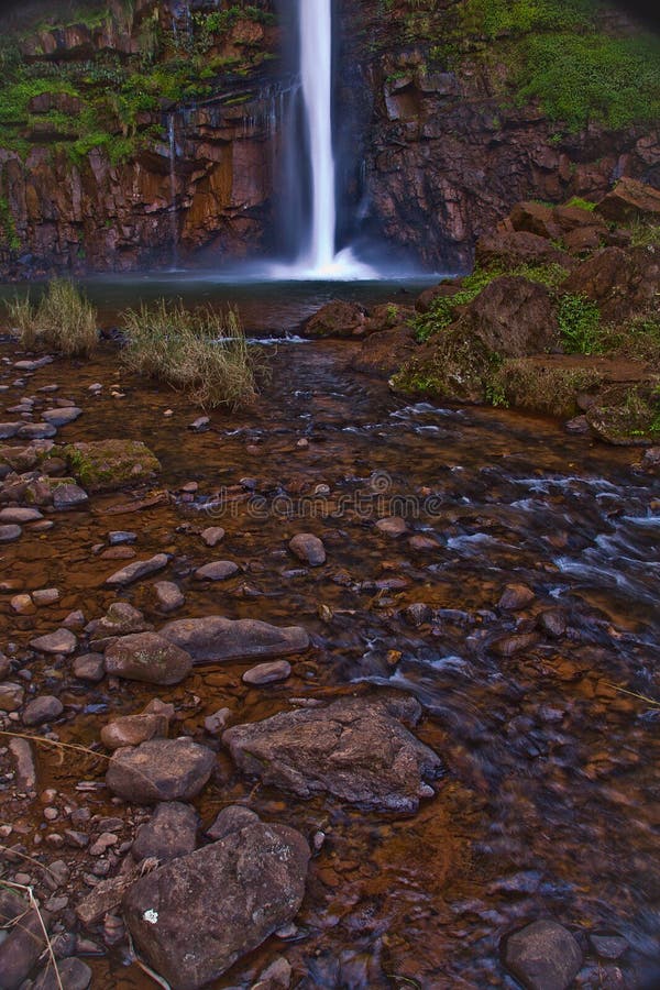 Lone Creek Falls stock image. Image of pool, travel, mist 6348969