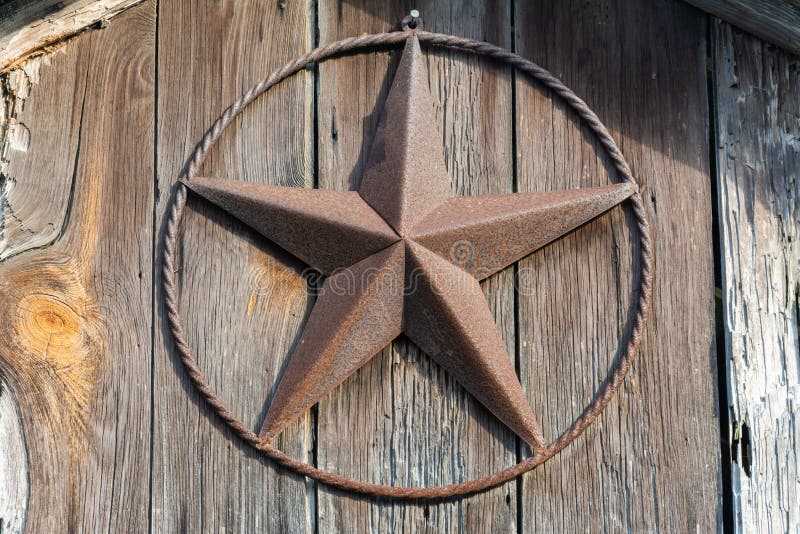 Lone Star sign on a wooden door in Texas stock image Lone Star sign on a wooden door in Texas stock image