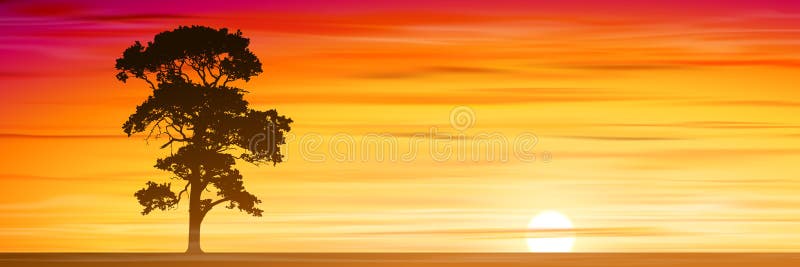 Arbore singuratic royalty free illustration