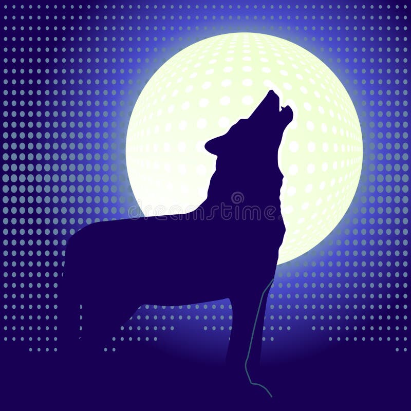 Lone wolf stock illustration Lone wolf stock illustration