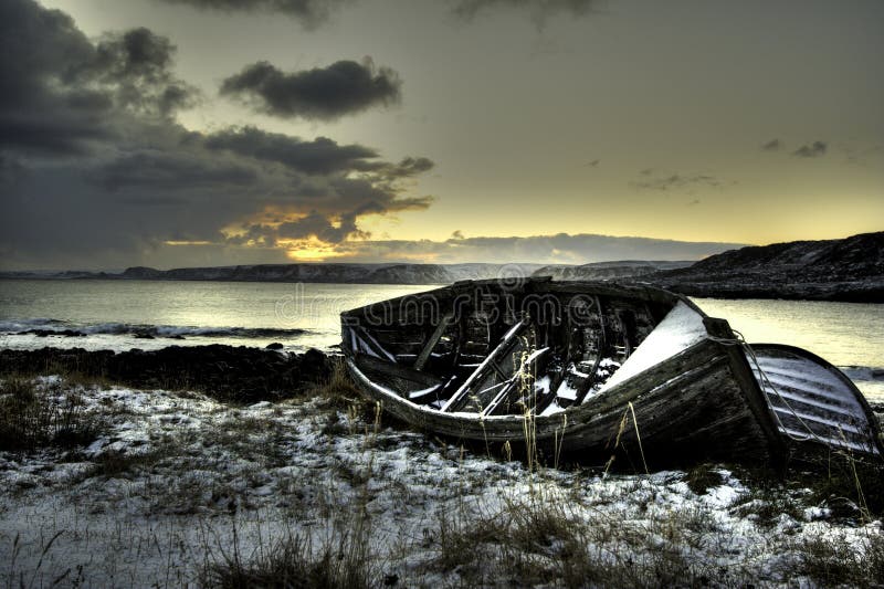 Lone wooden boat royalty free stock photos Lone wooden boat royalty free stock photos
