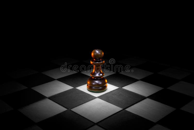 Power And Lonelinessthe Most Powerful Chess Piece Stock Photo