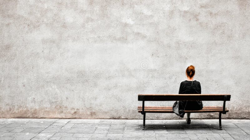 A person sitting alone in an urban setting, representing the loneliness epidemic affecting millions across the Western world