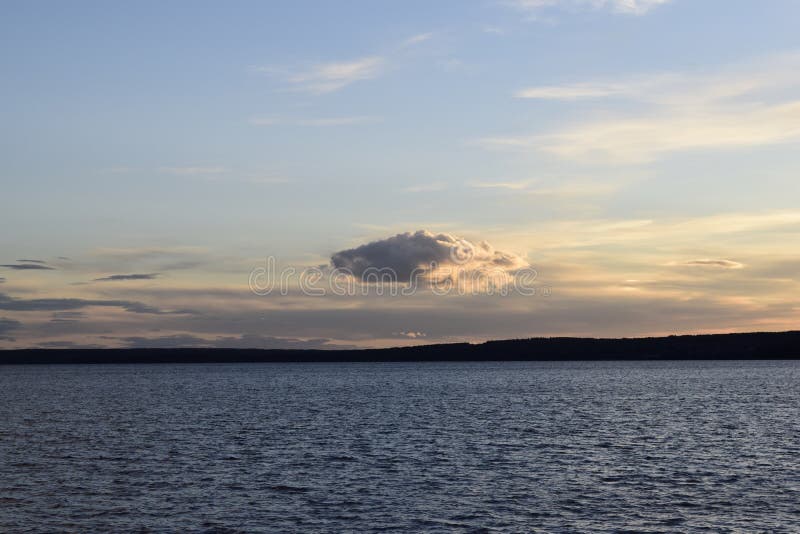 The Lonely Cloud royalty free stock image