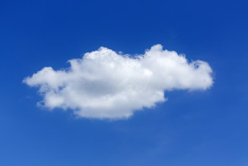 Lonely cloud on you royalty free stock image
