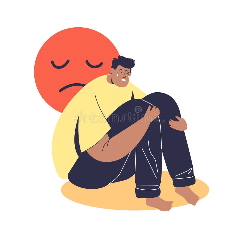 Depressed Man Cartoon