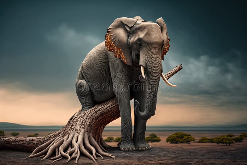 Lonely Elephant Stock Illustrations – 138 Lonely Elephant Stock  Illustrations, Vectors & Clipart - Dreamstime