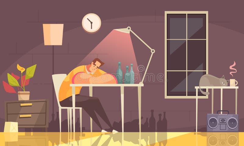 Lonely Man Cartoon Background Stock Vector - Illustration of flyer, human: 173097297 Lonely Man Cartoon Background Stock Vector - Illustration of flyer, human: 173097297