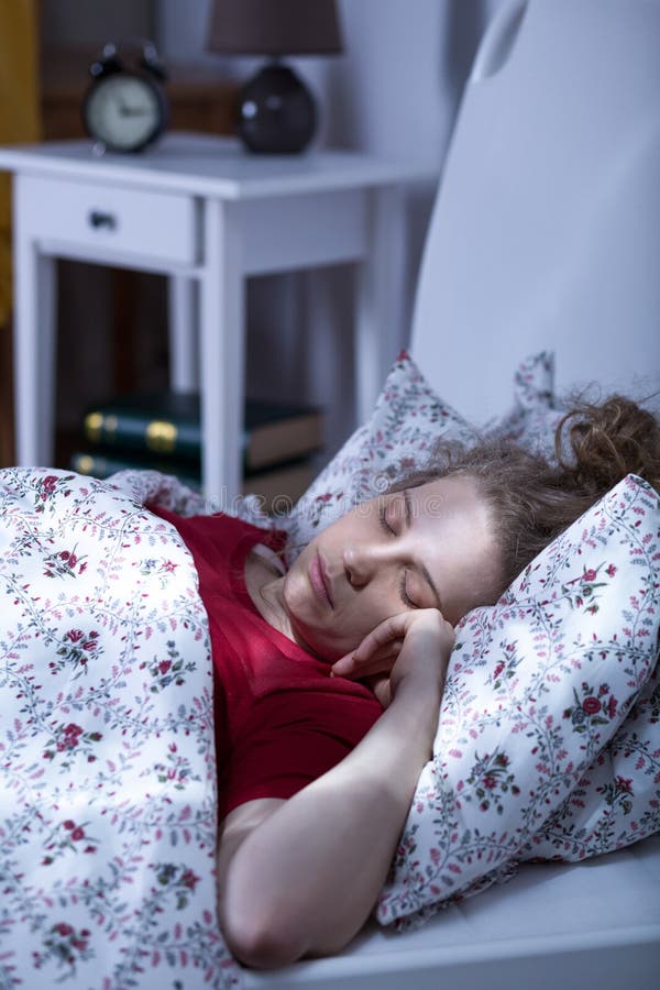 Lonely young woman sleeping royalty free stock photos