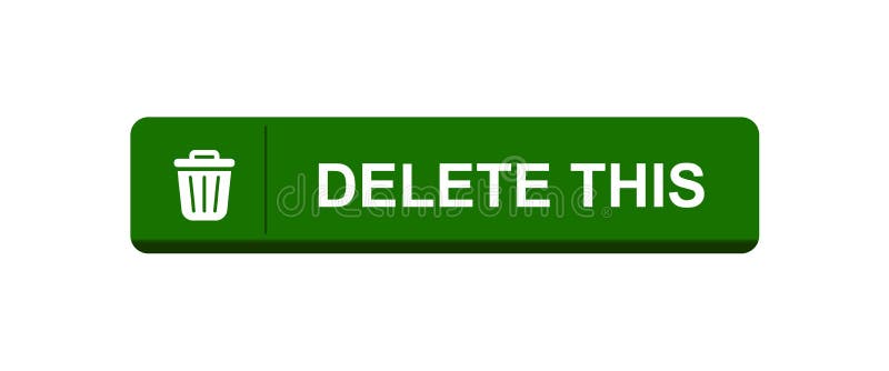 Delete button trash bin icon