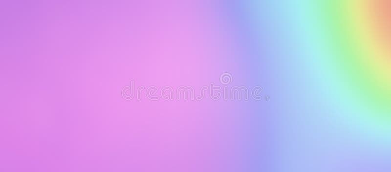 Long banner. Delicate gradient background - pale pink and rainbow colors. copy space. vector illustration