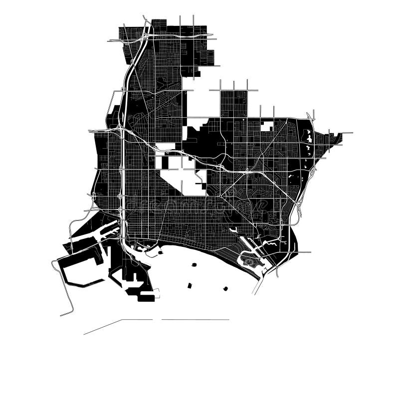 Long Branch Digital Vector Maps Download Editable Illustrator & PDF