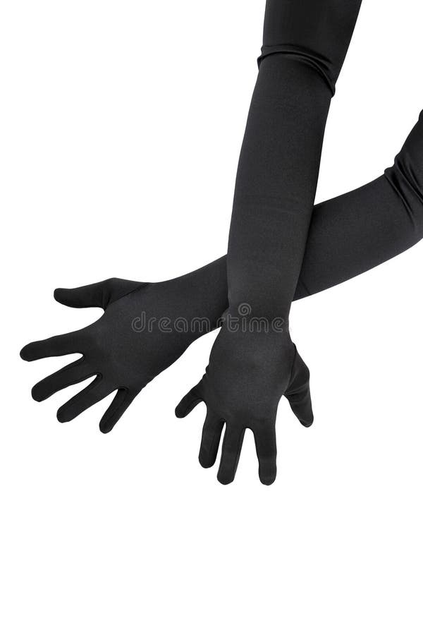 Long black gloves stock photo. Image of allure, expression 20640376