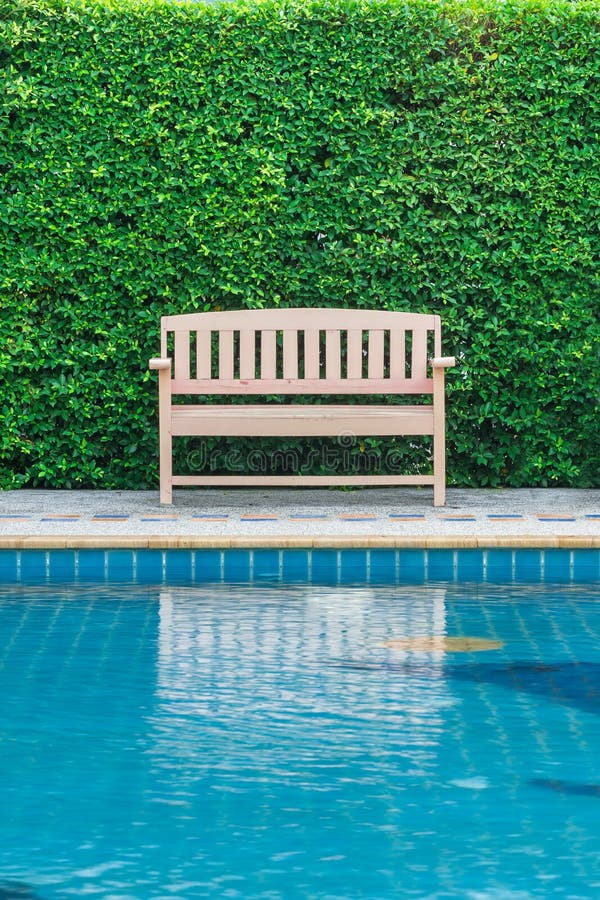 Long Chair Decorate Swimming Pool Stock Photos Free & RoyaltyFree