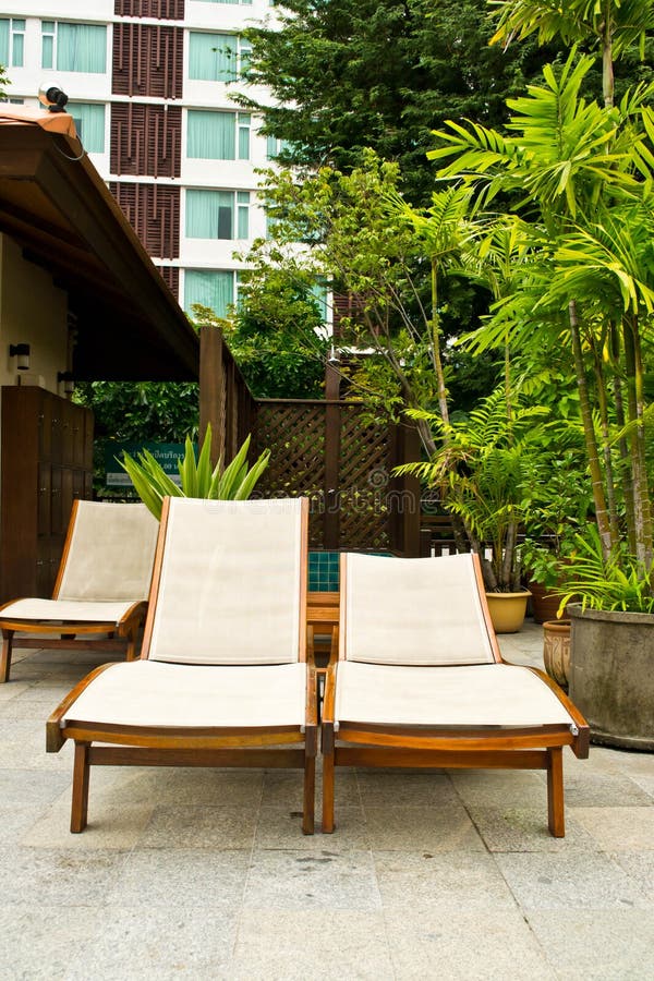 Long chairs by the pool stock photo. Image of shot, outdoor 39382404