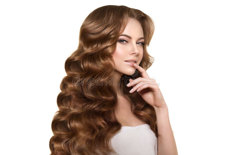 Long cheveu Coiffure de boucles de vagues Salon de coiffure Updo Mode de mode photographie stock Long cheveu Coiffure de boucles de vagues Salon de coiffure Updo Mode de mode photographie stock
