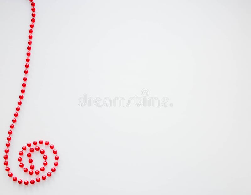 Long Christmas beads stock images